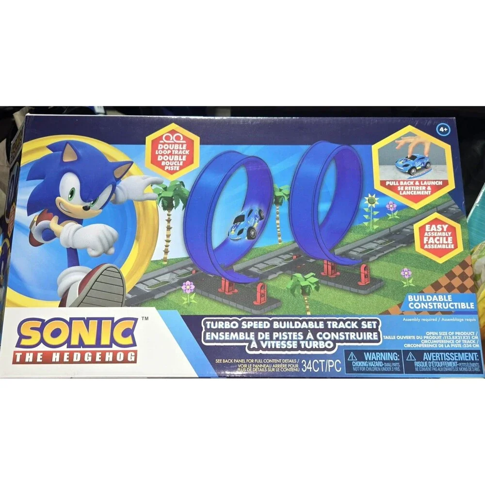 Sonic The Hedgehog Turbo Speed Double Loop Buildable Track Set